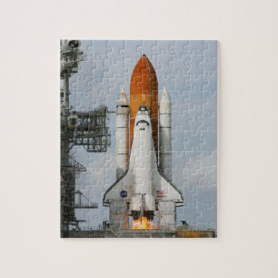 Space Shuttle Atlantis Foto Puzzle mit Zinn