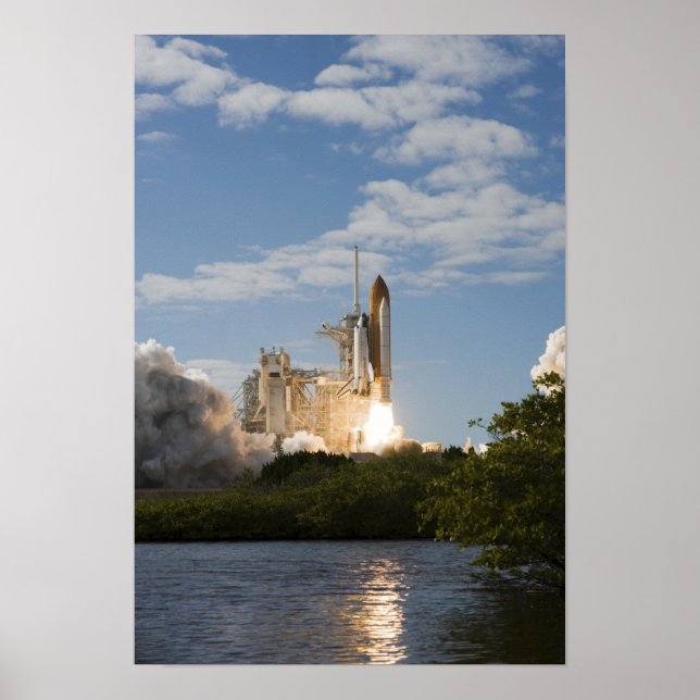 Space Shuttle Atlantis hebt 10 Poster (Vorne)