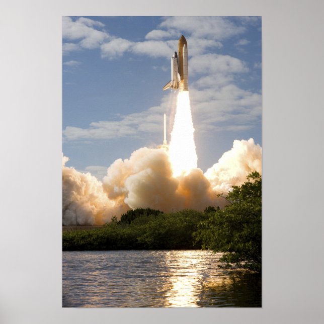 Space Shuttle Atlantis hebt 11 Poster (Vorne)