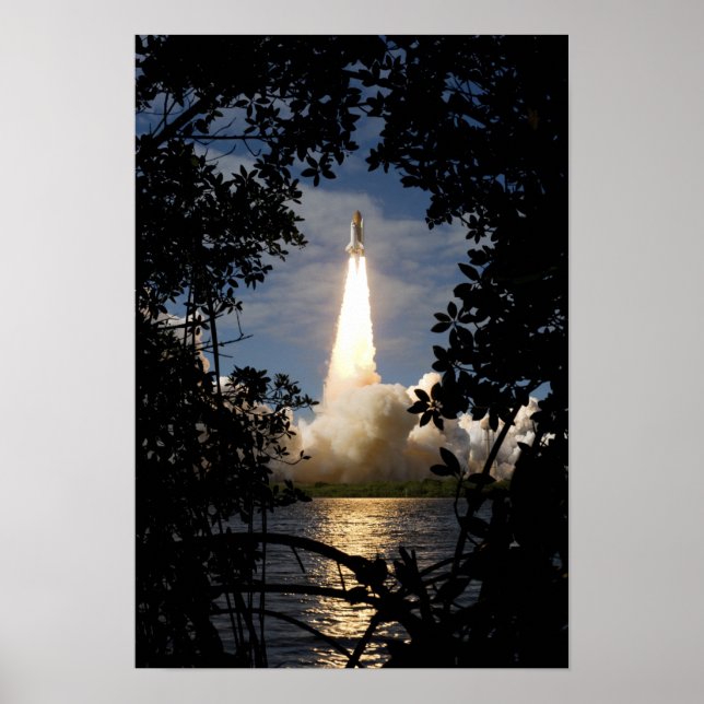 Space Shuttle Atlantis hebt 12 Poster (Vorne)