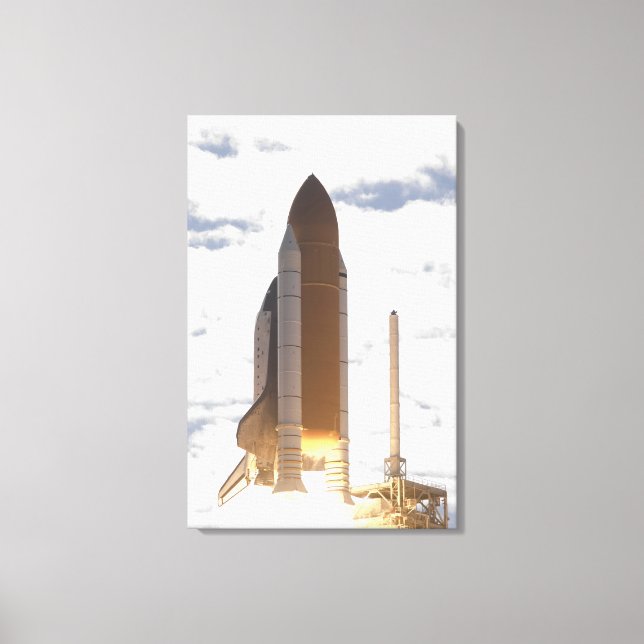 Space Shuttle Atlantis hebt 14 Leinwanddruck (Vorderseite)
