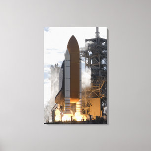 Space Shuttle Atlantis hebt 15 Leinwanddruck