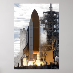 Space Shuttle Atlantis hebt 17 Poster