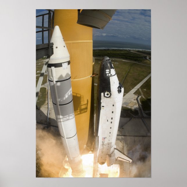 Space Shuttle Atlantis hebt 19 Poster (Vorne)