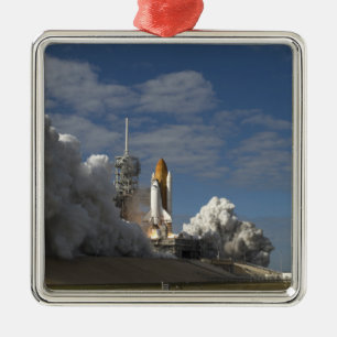 Space Shuttle Atlantis hebt 23 Ornament Aus Metall