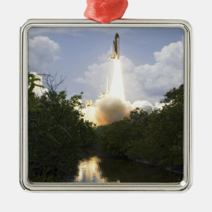 Space Shuttle Atlantis hebt 26 Ornament Aus Metall
