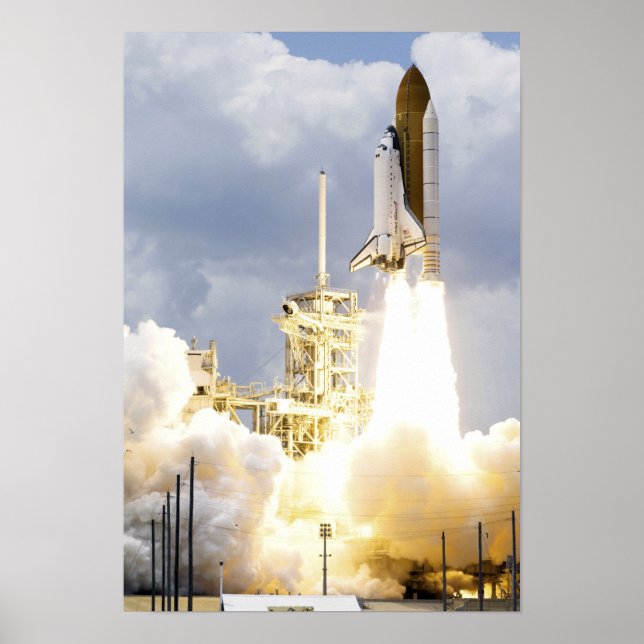 Space Shuttle Atlantis hebt 2 Poster (Vorne)