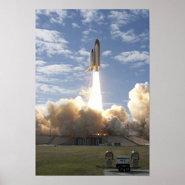 Space Shuttle Atlantis hebt 4 Poster (Vorne)