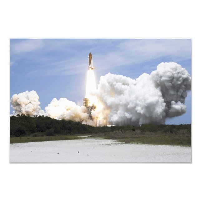 Space Shuttle Atlantis hebt 5 Fotodruck (Vorne)