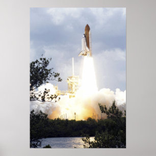 Space Shuttle Atlantis hebt 7 Poster