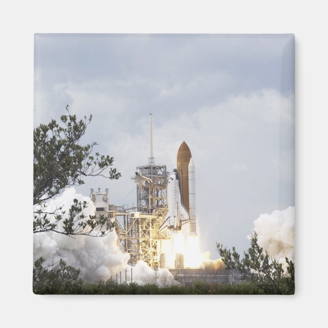 Space Shuttle Atlantis hebt ab 5 Magnet (Vorne)