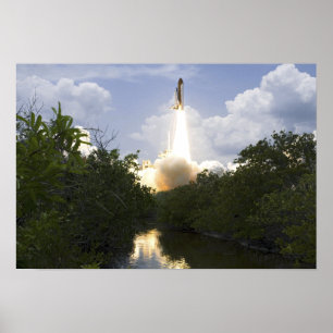 Space Shuttle Atlantis hebt ab 5 Poster