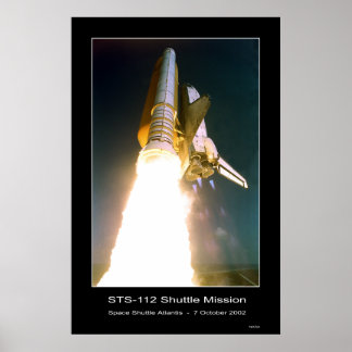 Space Shuttle Atlantis Lift-off - 7. Oktober 2002 Poster