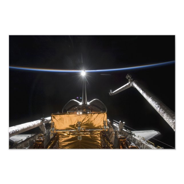 Space Shuttle Atlantis Nutzlastschacht Fotodruck (Vorne)