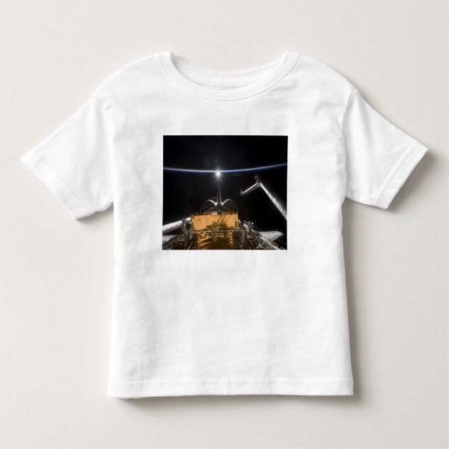 Space Shuttle Atlantis Nutzlastschacht Kleinkind T-shirt (Vorderseite)