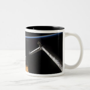 Space Shuttle Atlantis Nutzlastschacht Zweifarbige Tasse