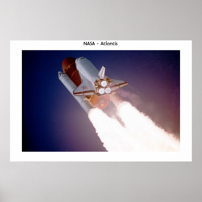 Space Shuttle Atlantis Poster (Vorne)
