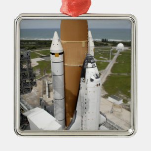 Space Shuttle Atlantis Silbernes Ornament