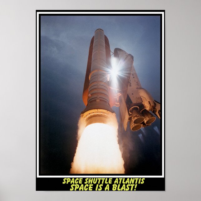 Space Shuttle Atlantis Space ist ein Poster (Vorne)