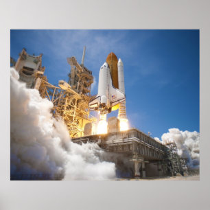 Space Shuttle Atlantis startet STS-132 Mission Poster