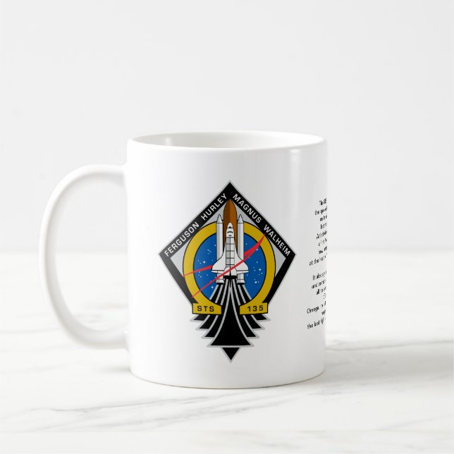 Space Shuttle Atlantis Tasse (Links)