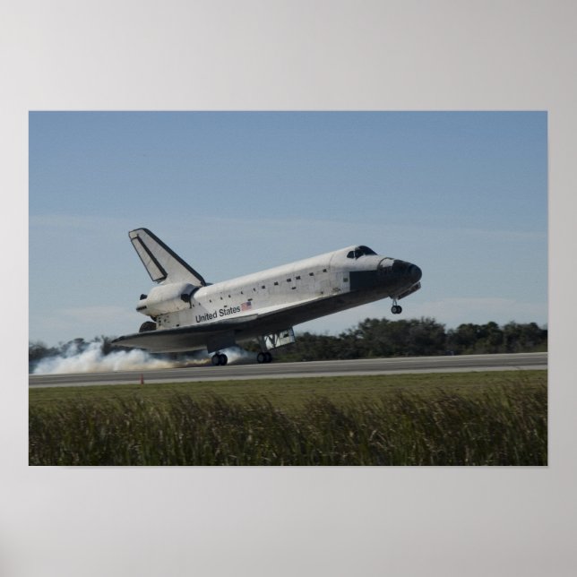 Space Shuttle Atlantis Touchs 2 Poster (Vorne)