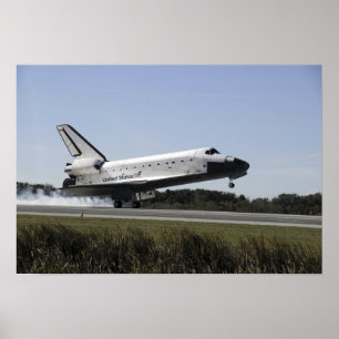 Space Shuttle Atlantis Touchs ab 5 Poster