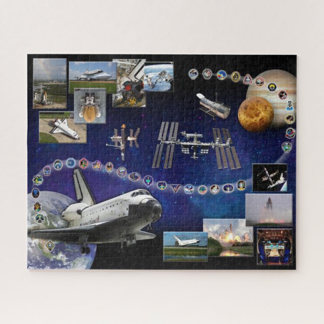 Space Shuttle Atlantis Tribut  Puzzle (Horizontal)