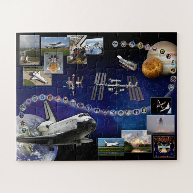 Space Shuttle Atlantis Tribute Jigsaw Puzzle (Horizontal)