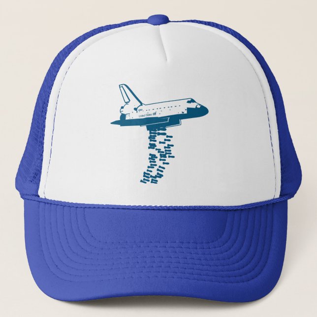 Space Shuttle Bomber Hat Truckerkappe (Vorderseite)