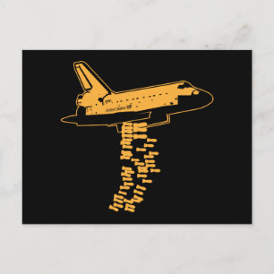 Space Shuttle Bomber Postcard Postkarte