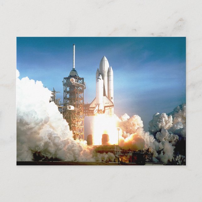 Space Shuttle Columbia Postkarte (Vorderseite)