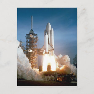 Space Shuttle Columbia - Start Postkarte