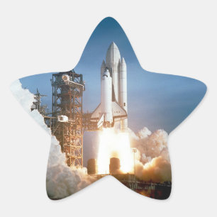 Space Shuttle Columbia - Start Stern-Aufkleber