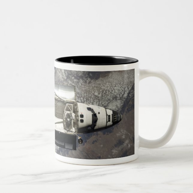 Space Shuttle Discovery 3 Zweifarbige Tasse (Rechts)