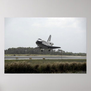 Space Shuttle Discovery geht Landung an Poster
