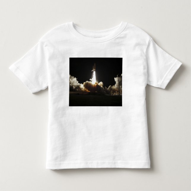 Space Shuttle Discovery hebt ab Kleinkind T-shirt (Vorderseite)