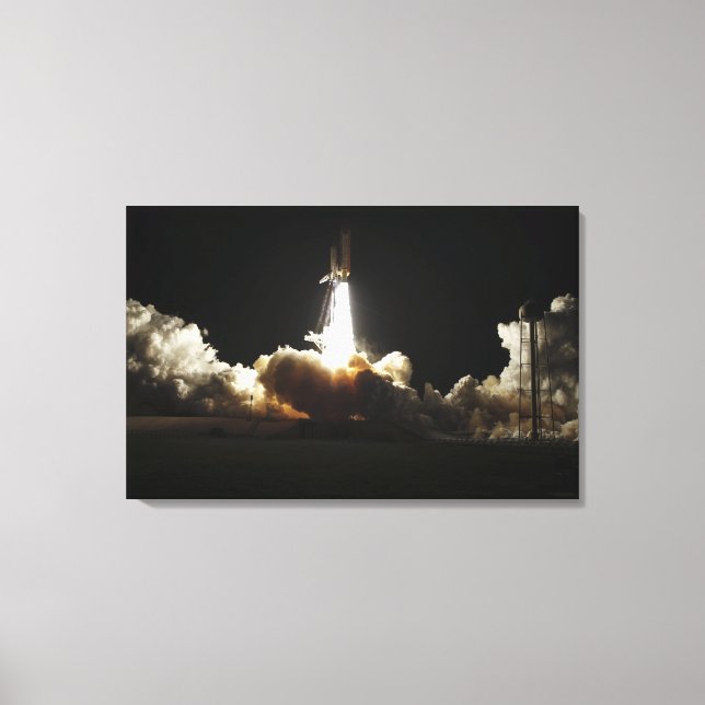 Space Shuttle Discovery hebt ab Leinwanddruck (Vorderseite)