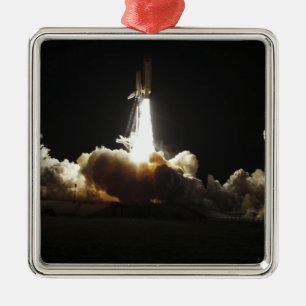 Space Shuttle Discovery hebt ab Ornament Aus Metall