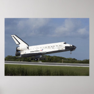Space Shuttle Discovery landet auf der Runway 33 3 Poster