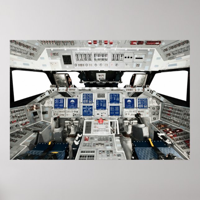 Space Shuttle Discovery OV-103 Cockpit Poster (Vorne)