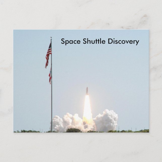 Space Shuttle Discovery Postkarte (Vorderseite)