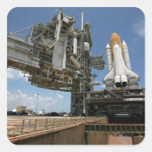 Space Shuttle Discovery Quadratischer Aufkleber