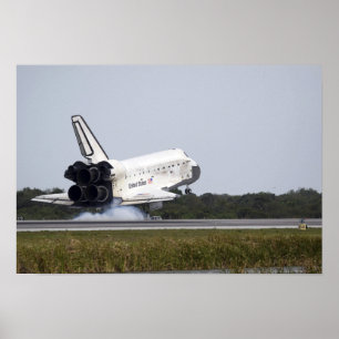 Space Shuttle Discovery Touchs 3 Poster