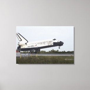 Space Shuttle Discovery Touchs runter 2 Leinwanddruck