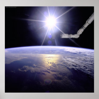 Space Shuttle Earth Limb Poster