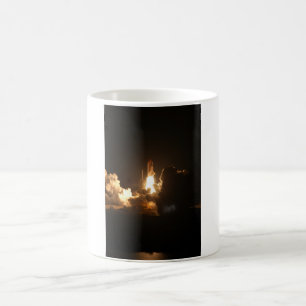 Space Shuttle Earth Orbital Spacecraft Night Canva Kaffeetasse