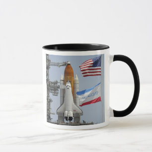 Space Shuttle Endeavor auf dem Launchpad 3 Tasse