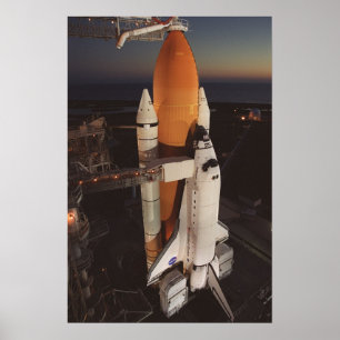 Space Shuttle Endeavor bereitet sich auf den Start Poster