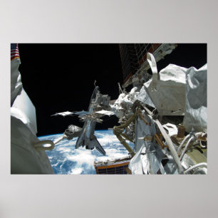 Space Shuttle Endeavor & ISS Poster